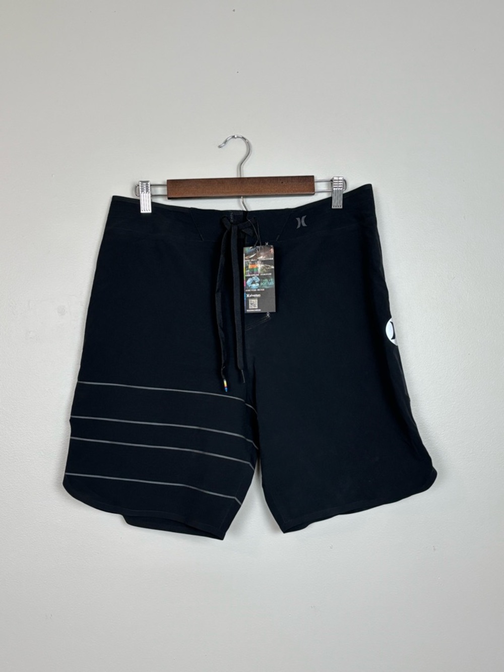 Hurley Board Shorts Mens 32 Black Premium Laser Cut Phantom Stretch Nike Flywire